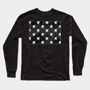 Rough Star Pattern, Design, Vector, Artwork, Pattern Long Sleeve T-Shirt